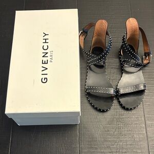 Givenchy Black Studded Sandals